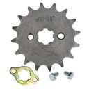HIAORS 428 16T 17mm Motorcycle Front Engine Sprocket for 50cc 70cc 110cc 125cc 140cc 160cc TaoTao Roketa Coolster Sunl Lifan Chinese ATV Quad Dirt Bike