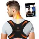 Premium Upper Back Brace for Men & Upper Back Brace for Women, Adjustable Posture Corrector, Upgraded Version, Back Brace for Alignment (L-XXL)