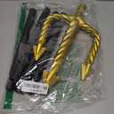 Healeved Trident Fork 138CM 4-Pronged Plastic Trident Devil Pitch Fork Halloween Costume Prop Party Decoration (Multi)