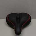 TrubliFit Replacement Seat for Peloton Bike or Peloton Bike Extra Wide (Black & Red)