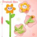 10 Pcs Plush Sunflower Flower Stuffed Bendable Stems Plush Bouquet Toy Soft Rose Flower 12.6 Inch for Christmas Classroom 2026 Mother's Day Valentines Day Girl Girlfriend Wife(10 Pcs Colorful Daisy)