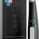 GLO24K Heated Eye Wand & Eye Massager Tool Gentle Warmth & Vibration for Smoother-Looking Skin, Refreshing Under-Eyes Massage, Portable Beauty Device