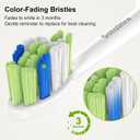 Replacement Toothbrush Heads for Philips Sonicare Plaque Control Toothbrush Heads Compatible with Click-on Electric Toothbrush Handles, 12 Pack White
