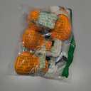 Dog Shoes for Small Medium Large Dogs,Winter Dog Snow Boots & Paw Protectors Waterproof for Cold Weather & Hard Floors,Adjustable Anti-Slip Dog Booties with Removable Wool Liner (Orange, 6)