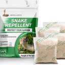Snake Repellent for Yard, Snake Away Repellent for Garden/Lawn, Snake Deterrent Outdoor, Backyard Snake Repellent, Covers 120 Sq Ft, Lasts Up to 60 Days, 4 Packs/Bag