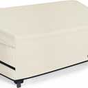 Porch Shield Patio 3-Seater Sofa Cover - Waterproof Outdoor Couch Deep Seat Sofa Cover 86W x 38D x 35H inch, Beige