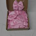 25 Pcs Pink Bow Satin Napkins Coquette Bow Party Decors 5 x 5 Inch Coquette Silky Table Napkins Coquette Theme Party Supplies for Weddings Banquet Birthday Baby Shower Bachelorette Decors