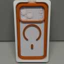 Miracase for iPhone 17 Pro Max Case 6.9" Full-Body Phone Case with Built-in Glass Screen Protector& Full Camera Protector,[Magnetic with MagSafe] Drop Proof 17 ProMax Cover, Orange