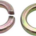 Transmission Mount Kit 1958-2002 Chevy/GMC Trucks & GM Passenger Cars, 3.75" - 4.25" Wide, 1 or 2 Bolt Style, Red Metal Chassis Mount, 2 Units, Rubber Frame