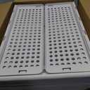 CTSNSLH 5 Pack Closet Organizers Storage Box, Closet Storage Stackable Storage Bins, Plastic Drawer Basket for Wardrobe Cupboard Kitchen Bathroom Office, White