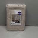 MIULEE 100% Blackout Linen Textured Curtains for Bedroom Solid Thermal Insulated Natural Beige Grommet Room Darkening Curtains & Drapes Luxury Decor for Living Room Nursery 52 x 84 Inch (2 Panels)