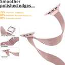 MARGE PLUS Slim Milanese Loop Compatible with Apple Watch Band for women 41mm 41mm 38mm 42mm 46mm 45mm 44mm, Stainless Steel Magnetic Mesh Strap work on iWatch Series 11 10 9 8 7 6 5 4 3 & SE 3 2 1