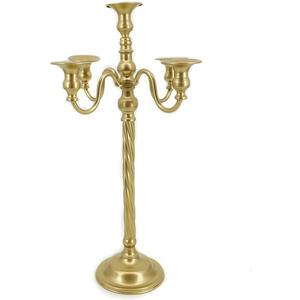 Removable Retro Metal Candlestick Threaded Rod, Wedding Party Candlestick Decoration (Gold 20.8in)