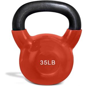 French Fitness Vinyl Kettlebell 35 lbs