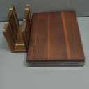 Book Cutting Board Set100% Acacia WoodEach Set Comprises Three Pieces, Including a Wooden Stand.Cheese, Bread and Grilled Meat Display
