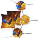 Swono 18"X18" Throw Pillow Covers Rooster, Farm Chicken Rooster Boho Pillowcase Cushion Covers for Couch Bed, Square Decorative Pillow Cover Home Sofa Bedroom Car 2 Pcs, Colorful