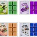 Mindful Design 4 Pack Scented Wax Melts/Cubes/Tarts - Apple, Cinnamon, Clean Cotton, & Lavender