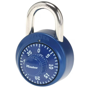 Master Lock Locker Lock, Combination Lock for Gym and School Locker, Blue, 1528D