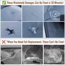 Upgraded Windshield Repair Kit for Chips and Cracks Instant Fix for Chips, Cracks, and Bullseyes, High-Pressure Resin Injection Glass Windshield Crack Repair Kit for Long-Lasting (Tangerine)