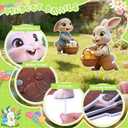 Easter Yard Signs with Stakes, 6 Pcs Outdoor Bunny Decorations, Waterproof Spring Lawn Decor for Yard, Porch, Patio, Egg Hunt Events