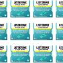 Listerine Cool Mint PocketPaks Portable Breath Strips for Bad Breath, Fresh Breath Strips Dissolve Instantly to Kill 99% of Bad Breath Germs* On-The-Go, Cool Mint, 8 Pack
