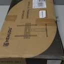 Universal TV Stand - Table Top TV Stand for 27-60 inch LCD LED TVs - 9 Level Height Adjustable TV Base Stand with Tempered Glass Base & Wire Management, VESA 400x400mm