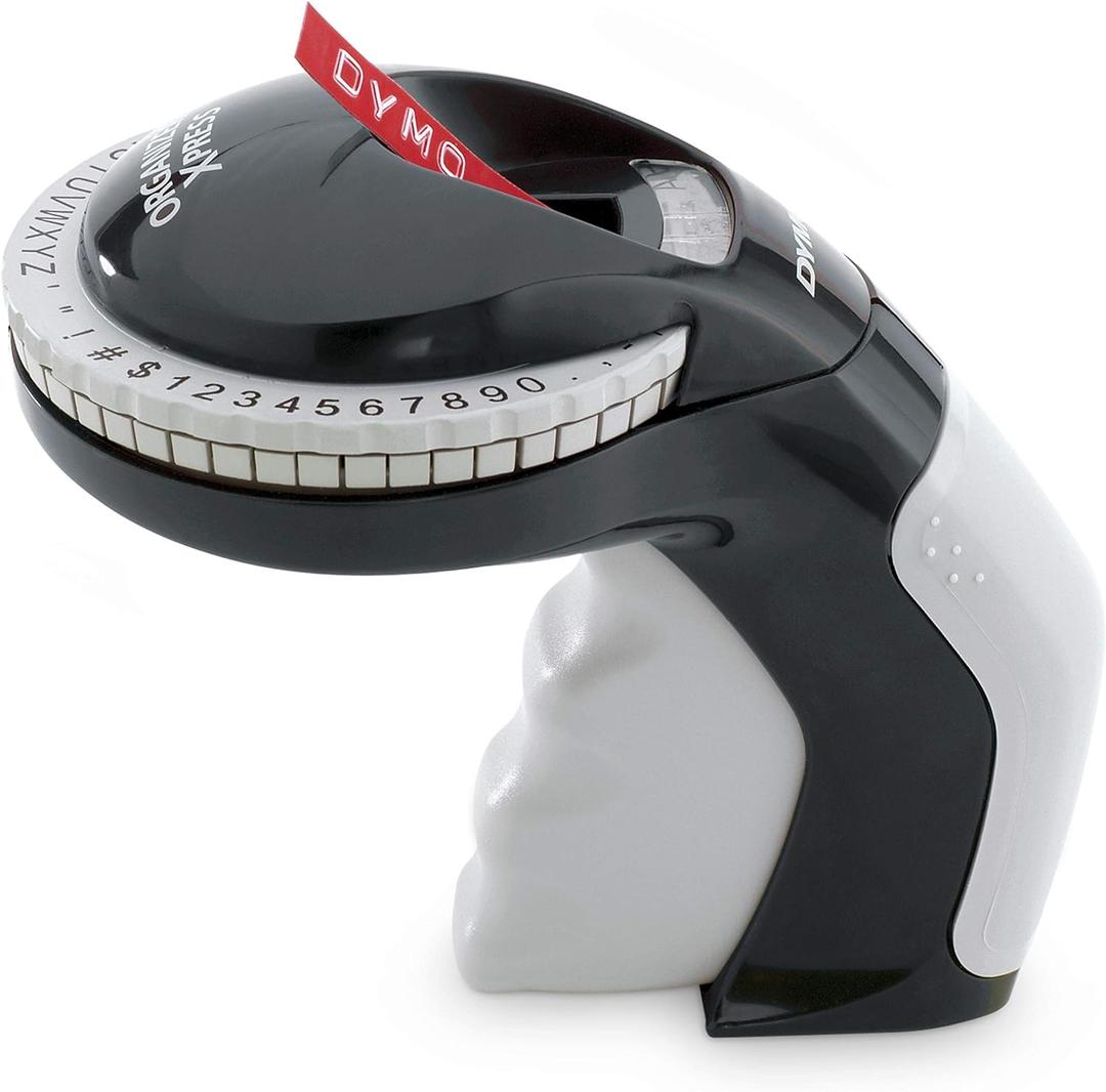 DYMO Embossing Label Maker with 3 DYMO Label Tapes, Organizer Xpress Pro Label Maker Starter Kit, Ergonomic Design, For Home, DIY & Crafting