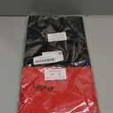 Oudain Disposable Plastic Tablecloths 54" x 108" for Rectangle Tables Cloths Waterproof Table Cover for Wedding Graduation Baby Shower Birthdays Party Decoration(Black, Red,3 Pcs)