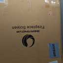 WICHEMI Fireplace Screen 3 Panel Folding Fireplace Screens 50.4 x 32.3 Inch Metal Furnace Fireguards Mesh Cover Baby Safe Proof Fence Spark Guard Cover Wrought Iron Fire Place Standing Gate (Golden)