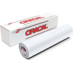 ORACAL 651 Permanent Matte Vinyl – Long-Lasting Adhesive for DIY, Crafts, and Decor (White, 12" x 25ft)