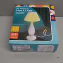 MYLARREN 3d Puzzle Night Light, 124 PCS 3d Puzzle for Adults & Kids, 3D Jigsaw Puzzles with LED Light for Kids Room, 3D Puzzles for Kid Ages 8-13, Bedside Table Lamp, Gifts for Kid, Adult, Women, Teen