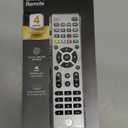 GE 4-Device Universal Remote Control, Designer Series, Brushed Nickel/Silver, 33709