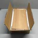 TUTOTAK Small Side Table, Narrow End Table, Skinny Sofa Table, Slim Nightstand, Couch Table, Living Room, Bed Room, Natural TB01BN062 (2-Tier7.9"D x 15.8"W x 22.5"H)