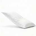 Thin Flat Soft Goose Feather Down Bed Pillows for Sleeping Hypoallergenic Standard Size Set of 1 Pack Side Back and Stomach Sleepers
