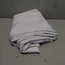 MIULEE Extra Long Linen Shower Curtain 80 Inches Long with 12 Metal Hooks Washable Heavy Fabric Shower Curtain Set Waterproof Thick Cloth Shower Curtain for Bathroom Hotel Bathtub,W72*L80,White