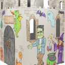 Easy Playhouse Cardboard Haunted Castle - Kids Fort and Art & Craft House, 32inchesX32inchesX43.5inches