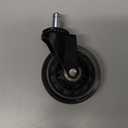 RidRed Office Chair Wheels - Replacement Rubber Wheels - Universal Fit 3 Inch Casters, Heavy-Duty Chair Casters, Noise Free, Fits 98% Chair, for All Floor (5) (Transparent)