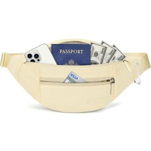 MAXTOP Large Crossbody Fanny Pack with 4-Zipper Pockets,Gifts for Enjoy Sports Festival Workout Traveling Running Casual Hands-Free Wallets Waist Pack Phone Bag Carrying All Phones