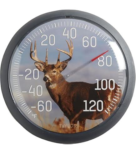 Taylor 6709E 13-1/2" Large Dial Deer Thermometer