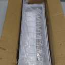 3-Pack Magnetic Spice Rack for Refrigerator, Moveable Shelf with 10 Hooks, Fridge Organizer for Kitchen Storage, White