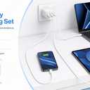 USB C to USB C Cable 3 Pack, 240W PD 3.1 Type C Charger Cord, 6.6FT+10FT+10FT, Compatible with iPhone 17/16/15, Samsung Galaxy S26/S25/S24, MacBook Pro/Air, iPad, White(Compatible 140W-20W)