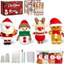 MAGIMUSE Needle Felting Kit, Needle Felting Starter Kit with Basic Felt Tools, Christmas Needle Felting Kit for Beginners, DIY Wool Needle Felting Supplies for Christmas Festival Crafts