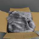 Electric Heated Blanket Throw 50''x60''Size Faux Fur Heating Blanket 10 Heating Settings, 1-8h Timer & Overheat Protection, Machine Washable, Soft Flannel and Sherpa Full Body Warmth (Light Gray)