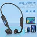 Bone Conduction Headphones Bluetooth 6.0 Open Ear Headphones Wireless Headphones with Mic 10H Playtime Sports Earphones, IPX6 Waterproof Headset for Running,Cycling, Hiking, Driving