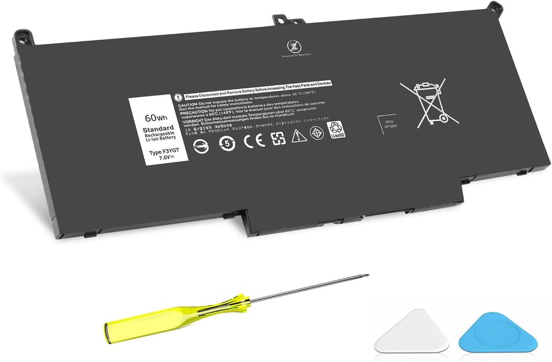 F3YGT 60WH Latitude 7480 Battery 7490 Battery 2X39G For Dell Latitude 12 7000 7280 7290/13 7000 7380 7390 P29S002/14 7000 7480 7490 P73G002 Series DM3WC KG7VF P73G DM6WC 451-BBYE 453-BBCF[60Wh/7.6V]