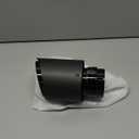 Carbon Fiber Exhaust Tip 2.5" Inlet to 4"Outlet, Universal Tailpipe 2.5 Inch Exhaust Muffler Tip (Matte)