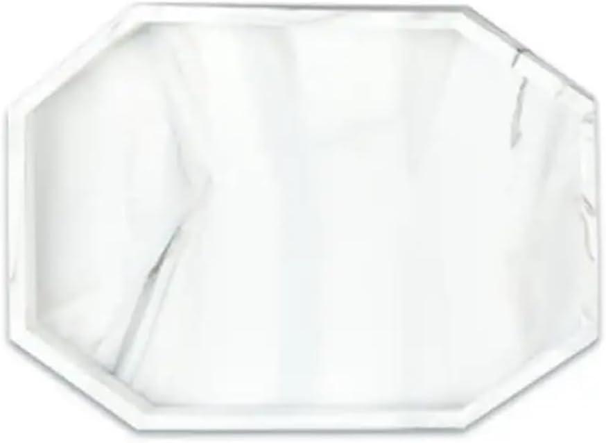 an Octagonal Silicone Storage Tray, Decorative Tray, Suitable for The Kitchen Shower Room A Living Room (White Marble Pattern) an Octagonal Silicone Storage Tray, Decorative Tray, Suitable for The Kitchen Shower Room A Living Room (White Marble Pattern)