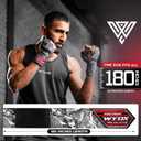 3 x WYOX Boxing Hand Wraps Inner Gloves, Elasticated Thumb Loop Bandages Mexican Style Under Mitts Wrist Wrap Protection Muay Thai MMA Kickboxing Martial Arts Punching Bag Training Men Women (4.5 meter / 180 inches (Length), Mesh Grey)