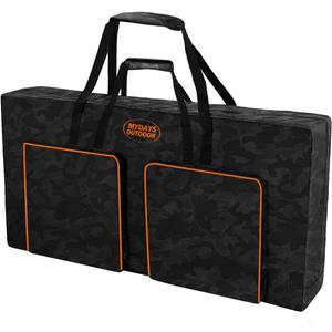 Cornhole Carrying Case Fits 4' x 2' Regulation Size Board,Heavy-Duty Cornhole Boards Bag with Protective Padded Foam and Two Large Pockets for Cornhole Outdoor Games(Only Bag)