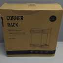 Corner Bathroom Countertop Organizer, Vanity Organizer Trays for Counter, Makeup Organizers, Perfume Tray, Skincare Shelf Storage Gifts for Women Girl Student (Blue, 2 Tiers) (13.6" x 10.1" x 11.6")